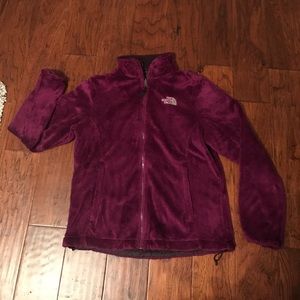 Soft fur north face jacket